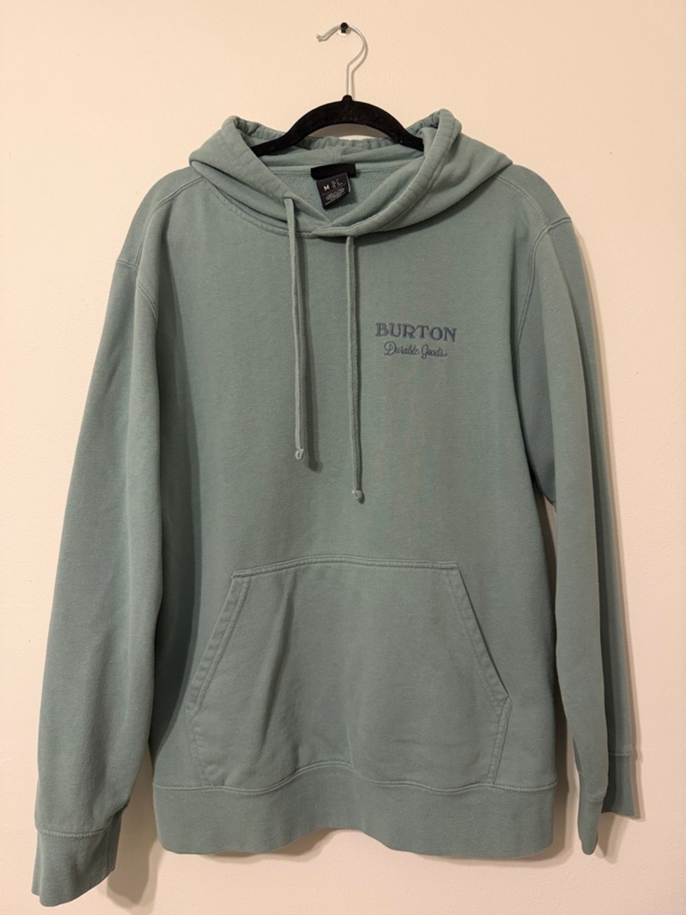 Burton Sage Green Pullover Hoodie with Script Logo